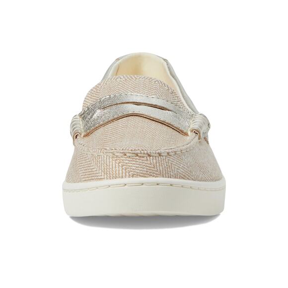 NWT Cole Haan Women's Nantucket Penny Loafers, Natural/Ch Chevron, 6.5-B US - Picture 2 of 6